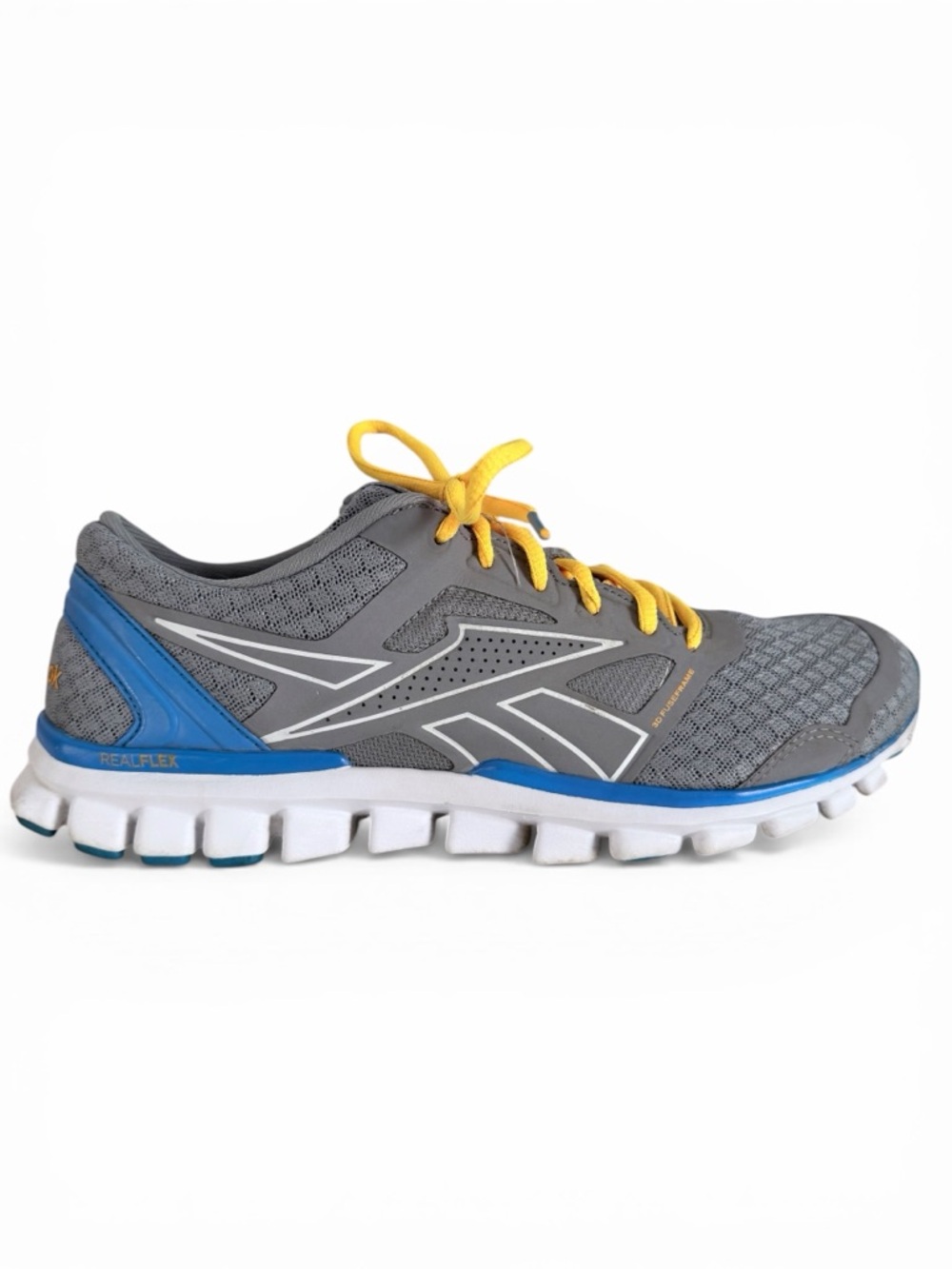 REEBOK Grey Blue RealFlex Speed 2.0 Running Shoes Lightweight Flex Trainers 9.5